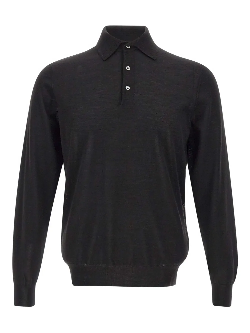 Filippo De Laurentiis buttoned polo shirt | svart | Image 1