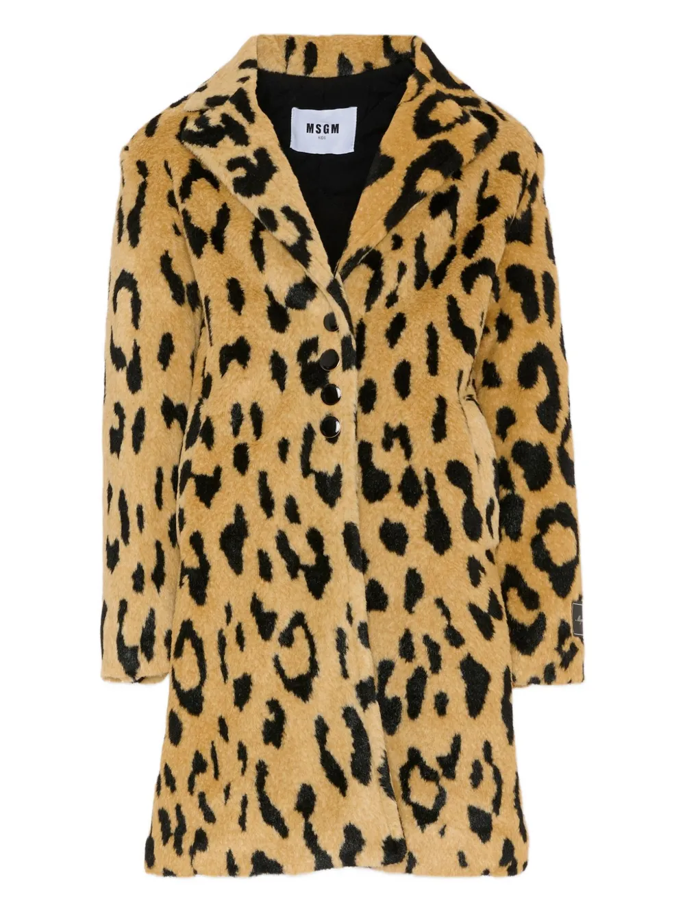 MSGM Kids leopard-print faux-fur coat | marron | Image 1