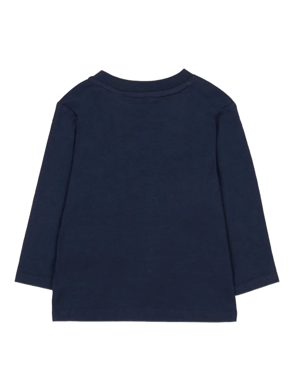 Timberland Graphic-print Long-sleeve T-shirt In Blue