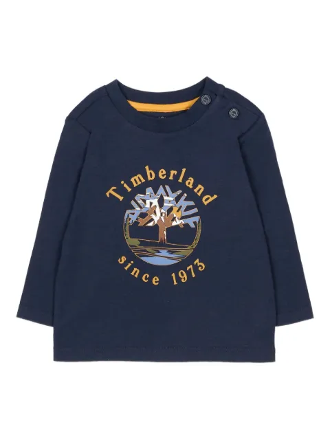 Timberland Kids graphic-print long-sleeve T-shirt
