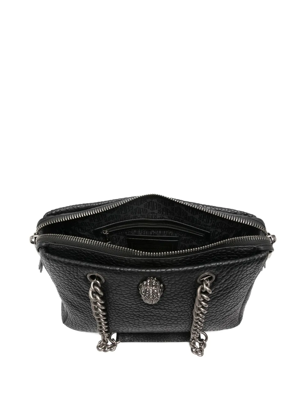 Kurt Geiger Chain Embellished Shoulder Bag In Black