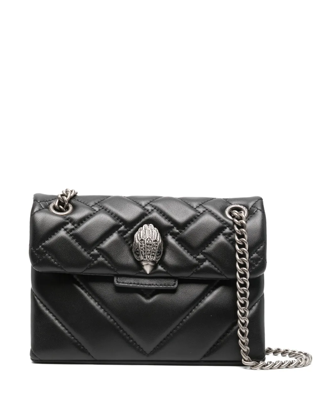 Kurt Geiger Kensington Quilted Chain Crossbody Bag In Black