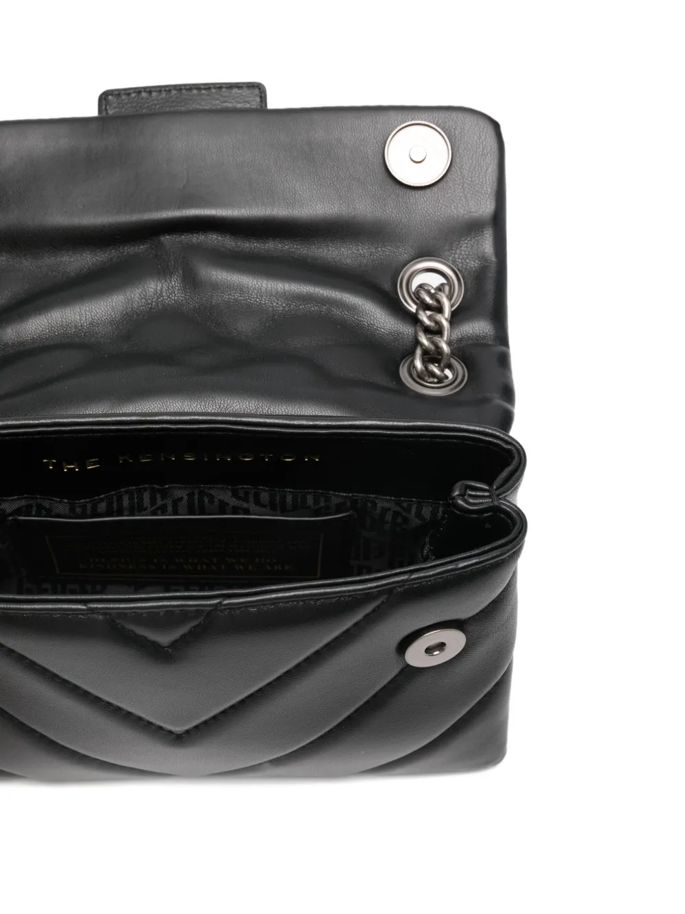 Kurt Geiger Kensington Quilted Chain Crossbody Bag In Black