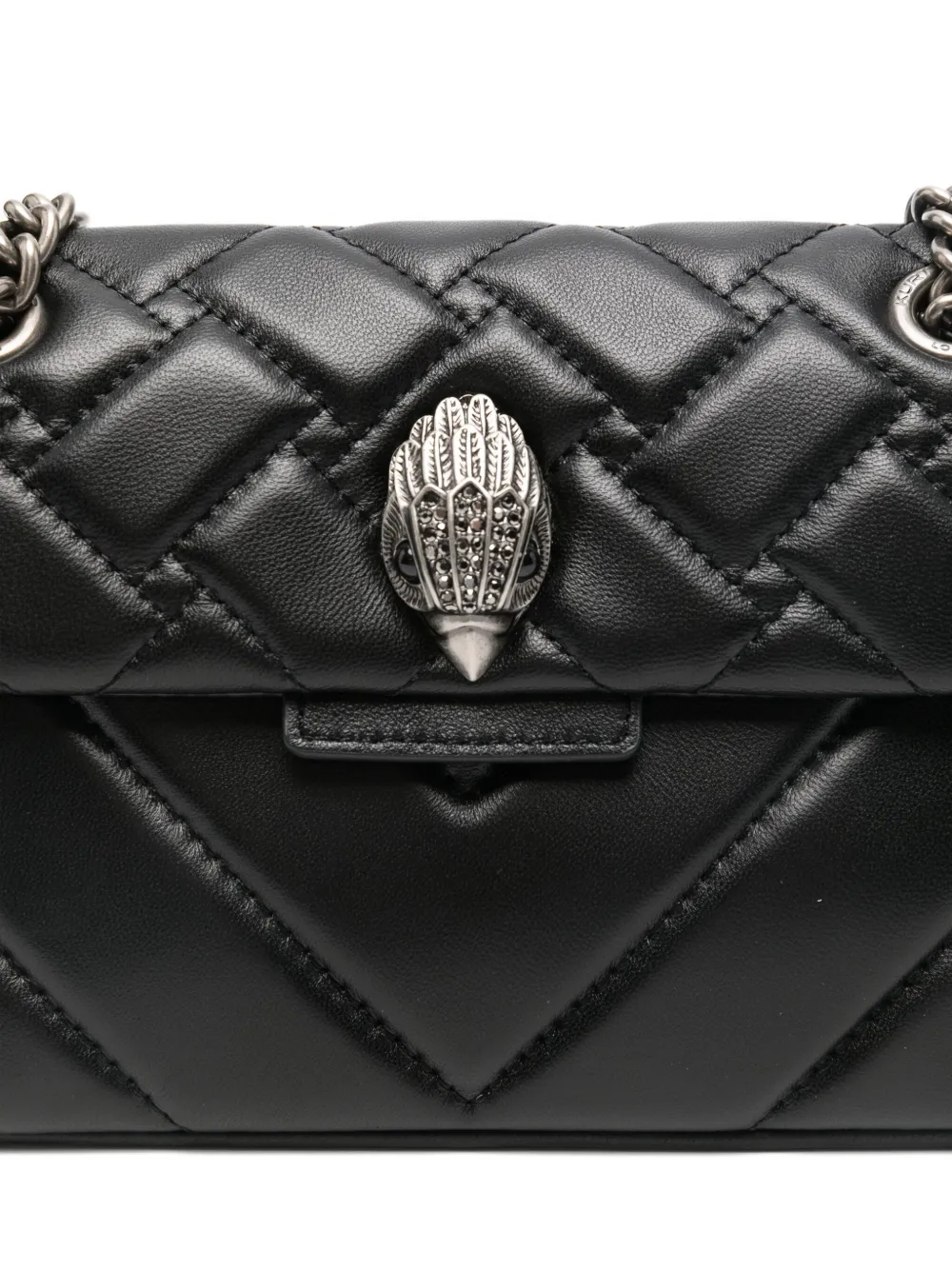Kurt Geiger Kensington Quilted Chain Crossbody Bag In Black