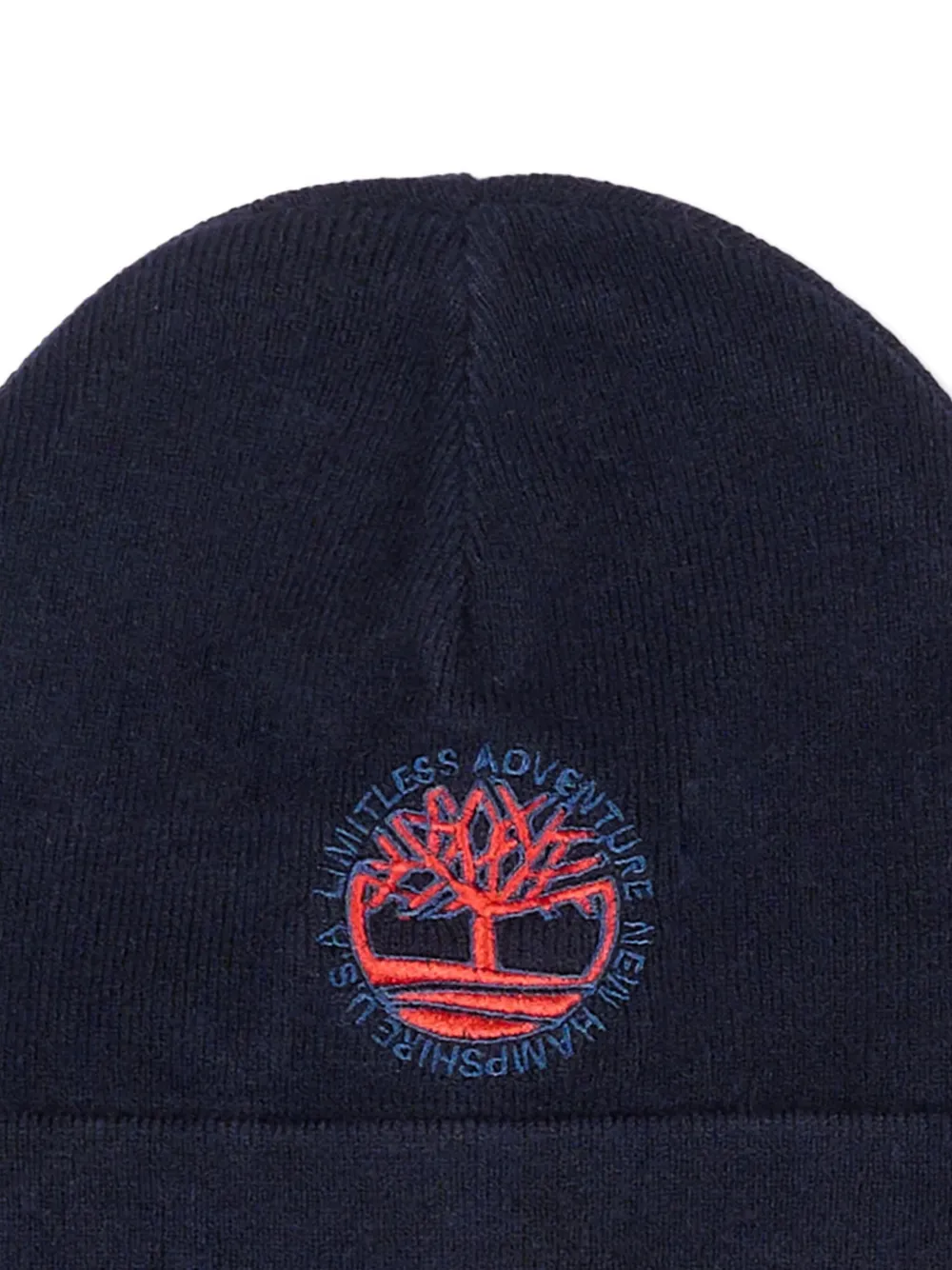 Timberland Embroidered-logo Beanie Hat In Black