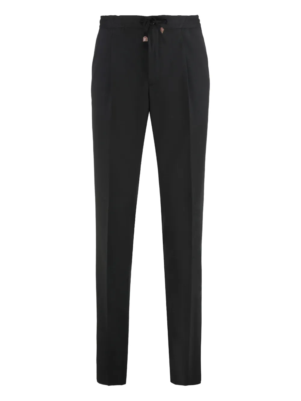 Slowear Drawstring-fastening Wool Trousers In Black