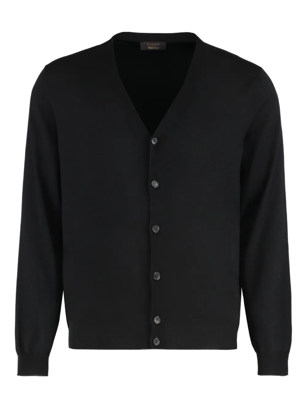 slowear button-fastening V-neck cardigan | Black | Image 1
