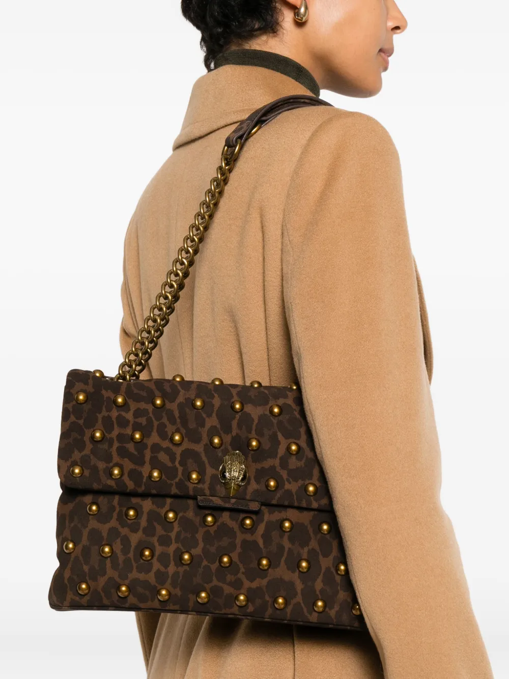 Kurt Geiger London animal-print shoulder bag - Bruin