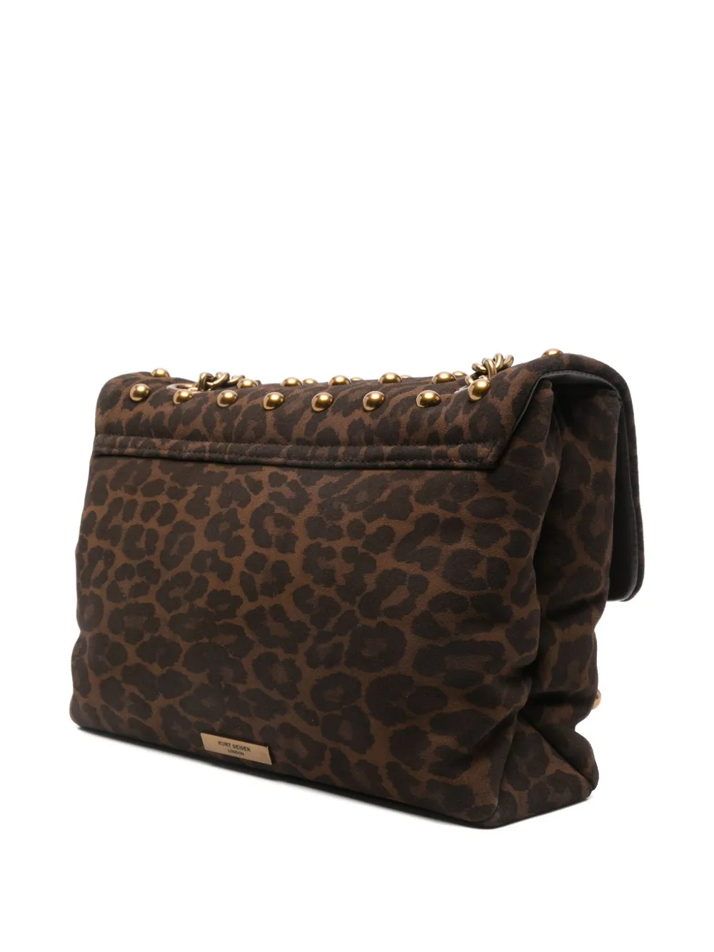 Kurt Geiger London Schoudertas met dierenprint Bruin