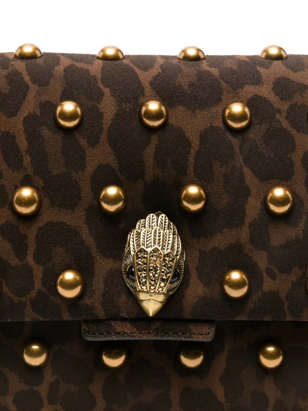 Kurt Geiger London Schoudertas met dierenprint Bruin