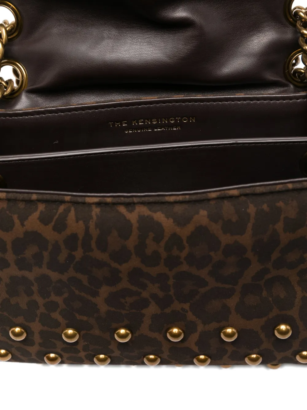 Kurt Geiger London Schoudertas met dierenprint Bruin