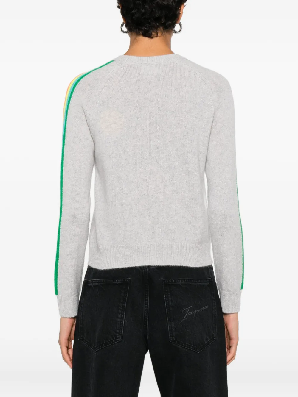 From Future Striped Sweater In Gray