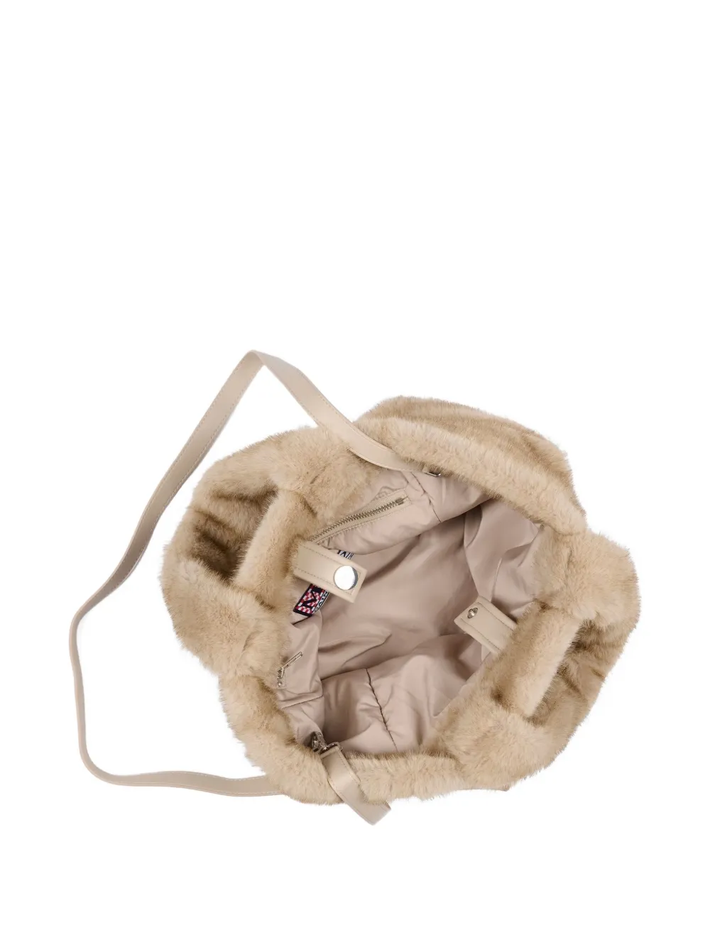 Mc2 Saint Barth Colette Embroidered-logo Tote Bag In Neutral
