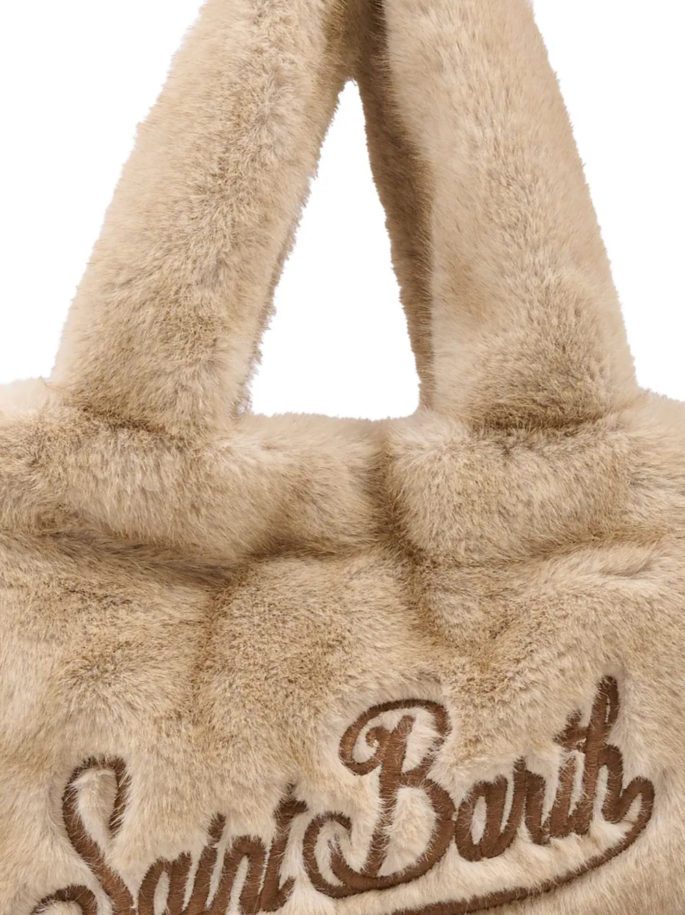Mc2 Saint Barth Colette Embroidered-logo Tote Bag In Neutral