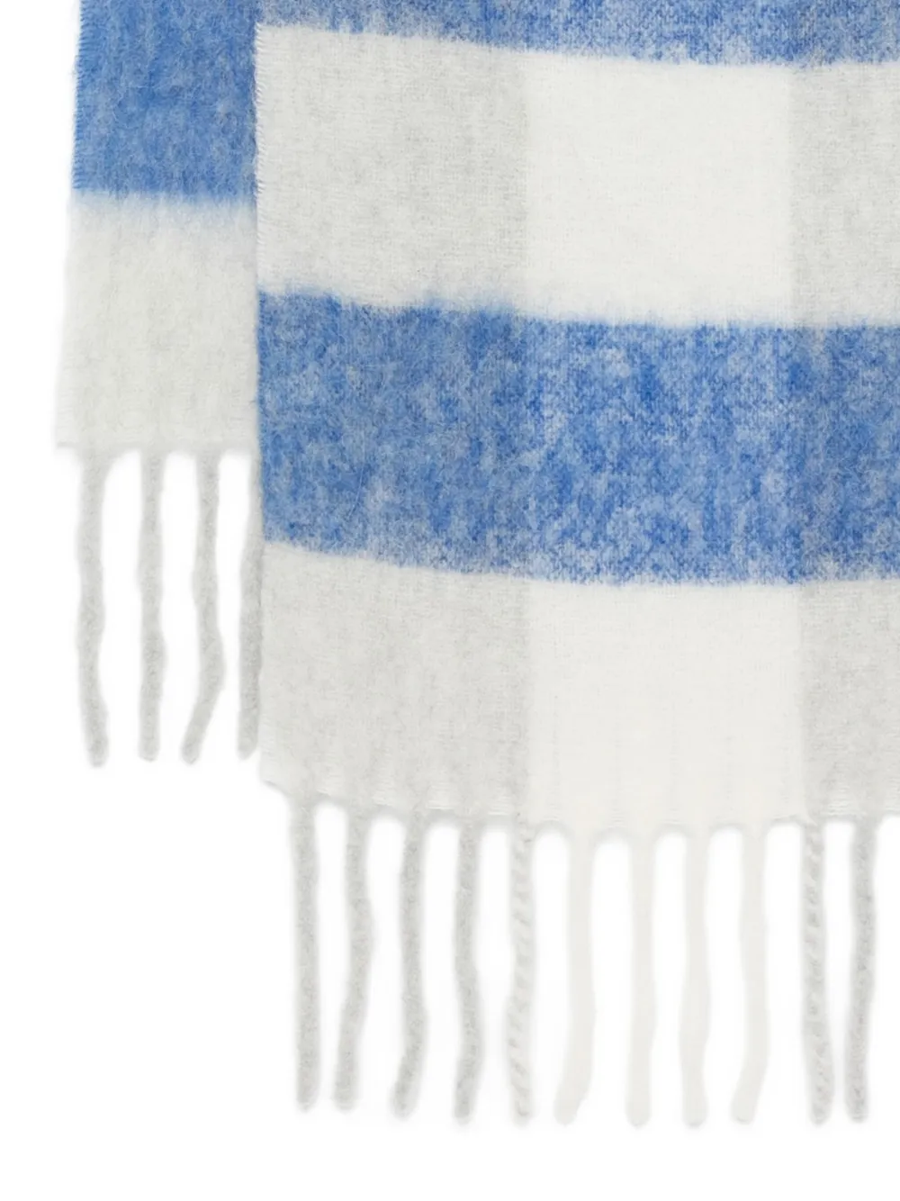 WRSTBHVR Rania sjaal met franje Blauw