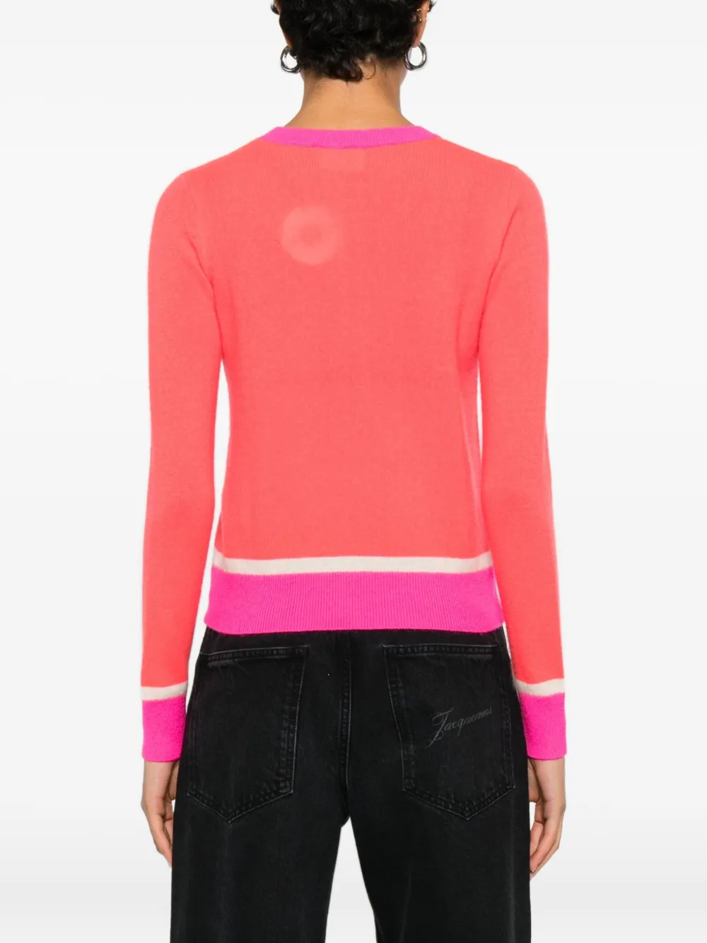 From Future Striped Sweater In Red