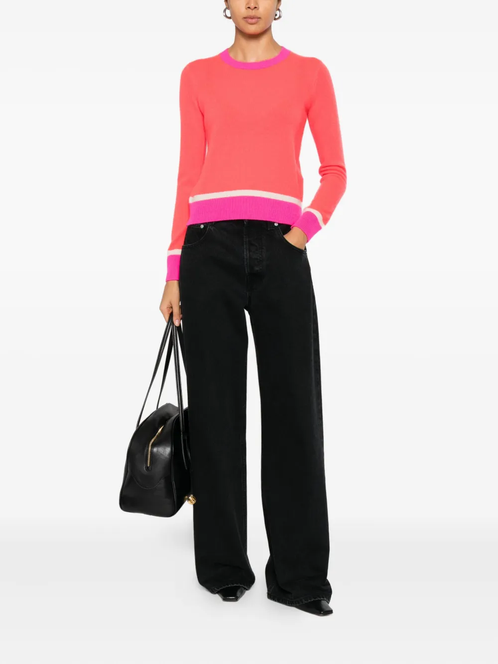 From Future Striped Sweater In Red