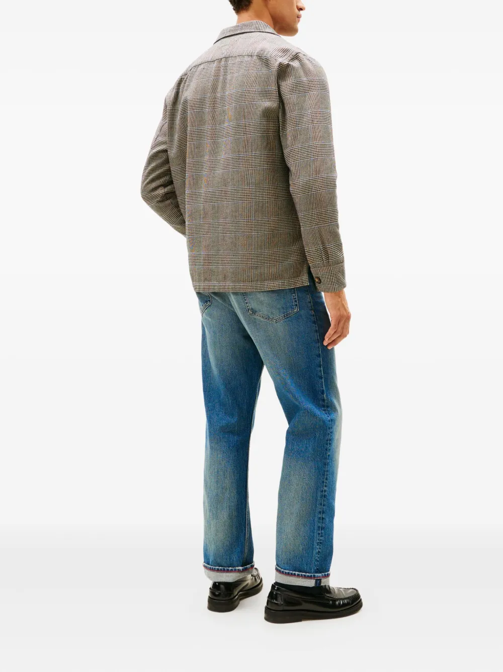 Tommy Hilfiger Plaid Pocket Shirt In Brown