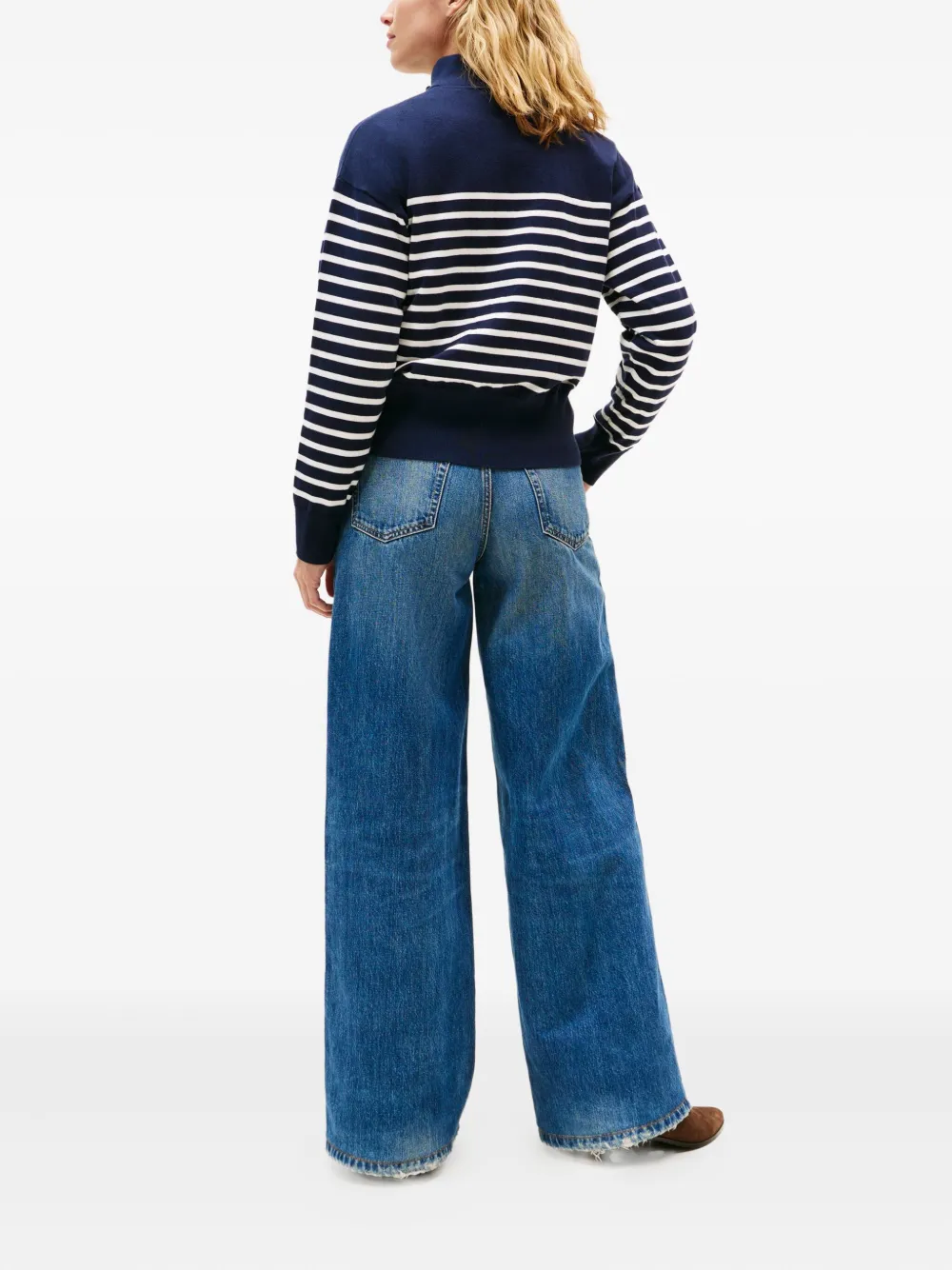 Tommy Hilfiger Striped-pattern Button Sweater In Multi