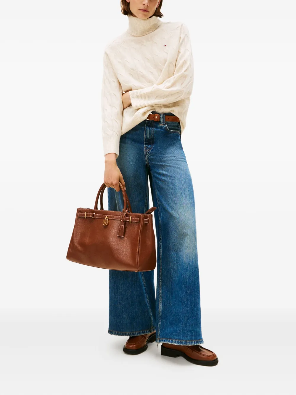 Tommy Hilfiger suéter tejido de ochos con cuello vuelto | Suéteres | Image 2