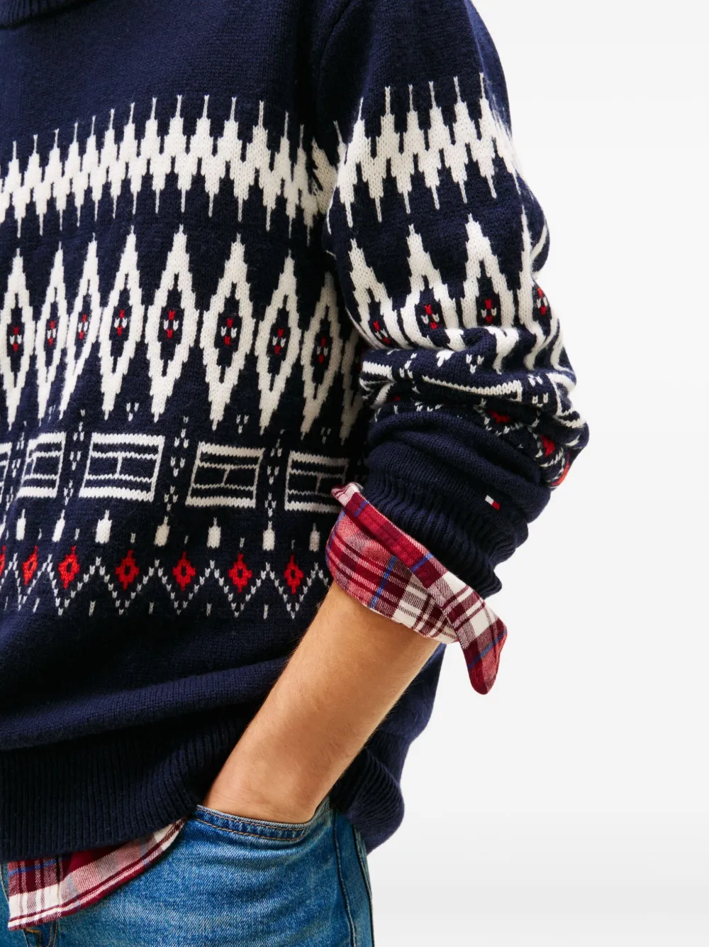 Tommy Hilfiger Trui met patroon Blauw