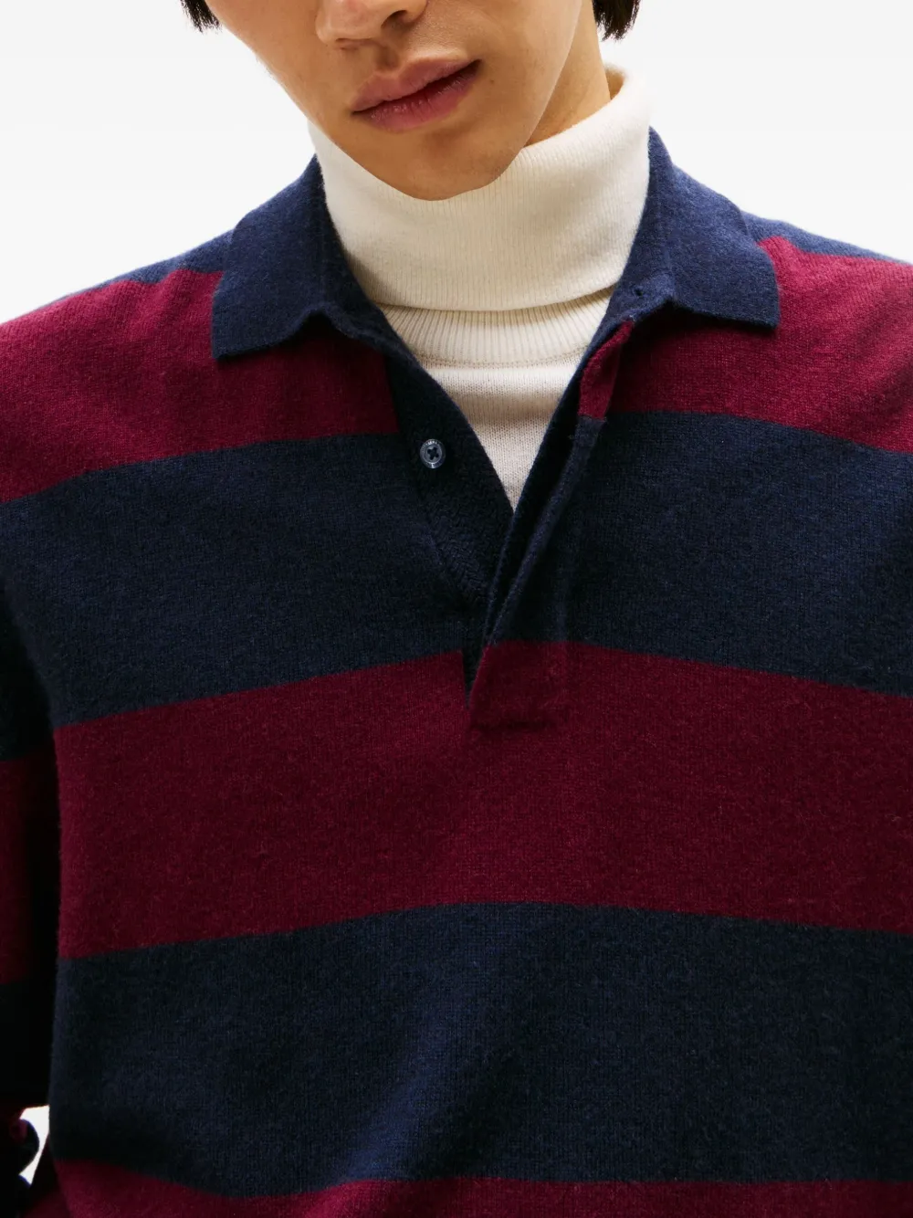 Tommy Hilfiger Poloshirt met gestreepte kraag Blauw