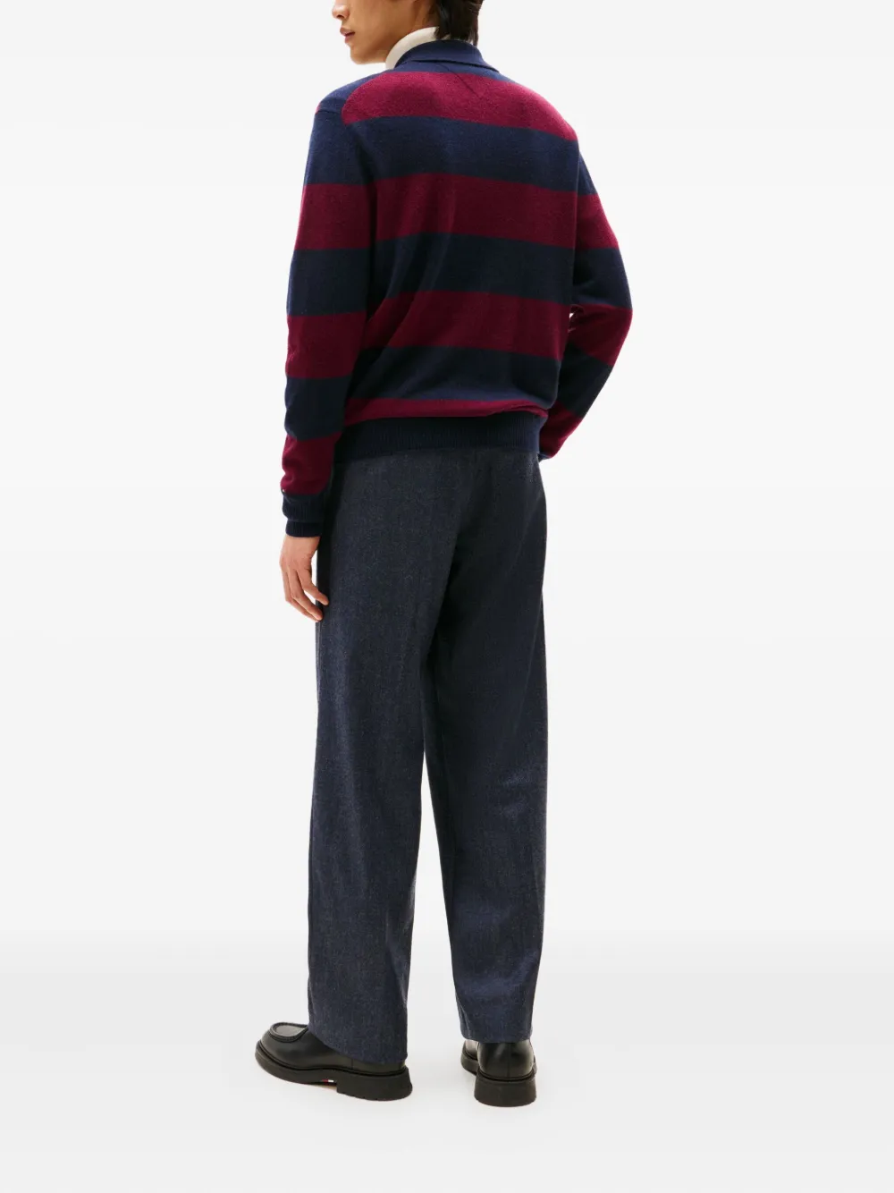 Tommy Hilfiger Poloshirt met gestreepte kraag Blauw