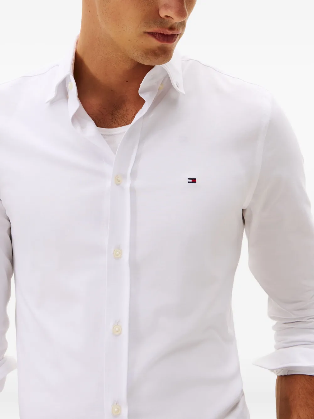 Tommy Hilfiger Overhemd met lange mouwen Wit