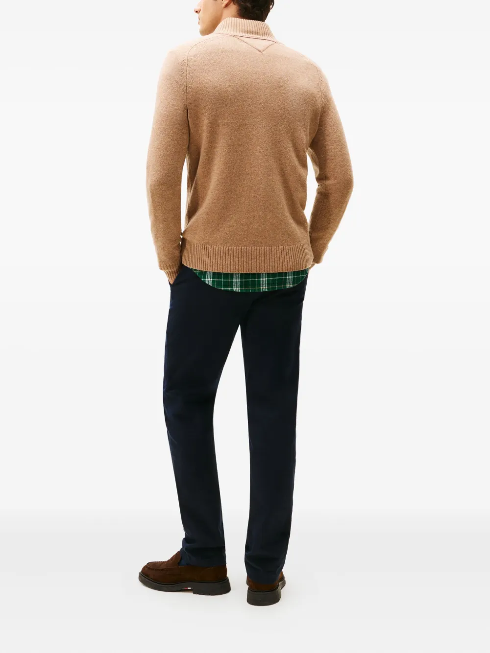 Tommy Hilfiger Trui met ritshals Beige