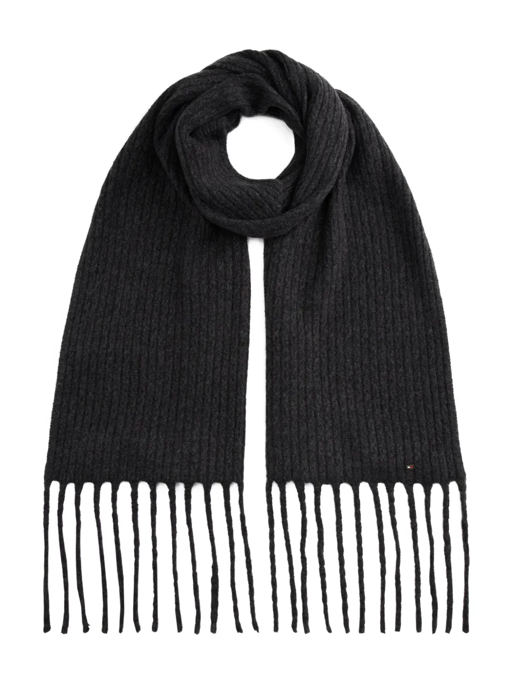 Tommy Hilfiger fringed scarf | Black | Image 1