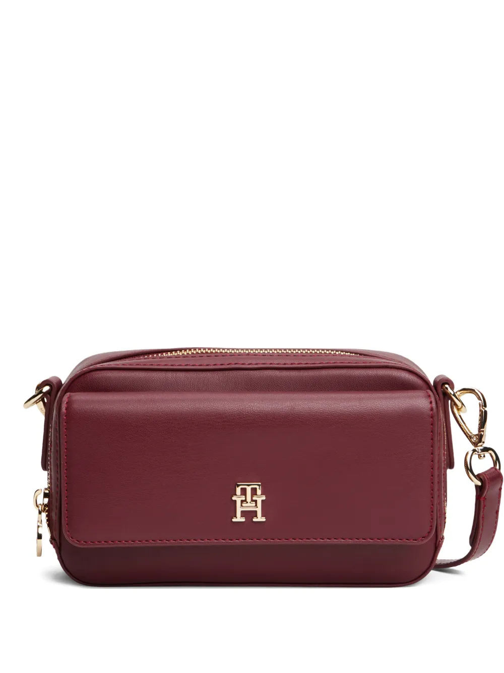 Tommy Hilfiger zip-fastening logo shoulder bag - Rosso