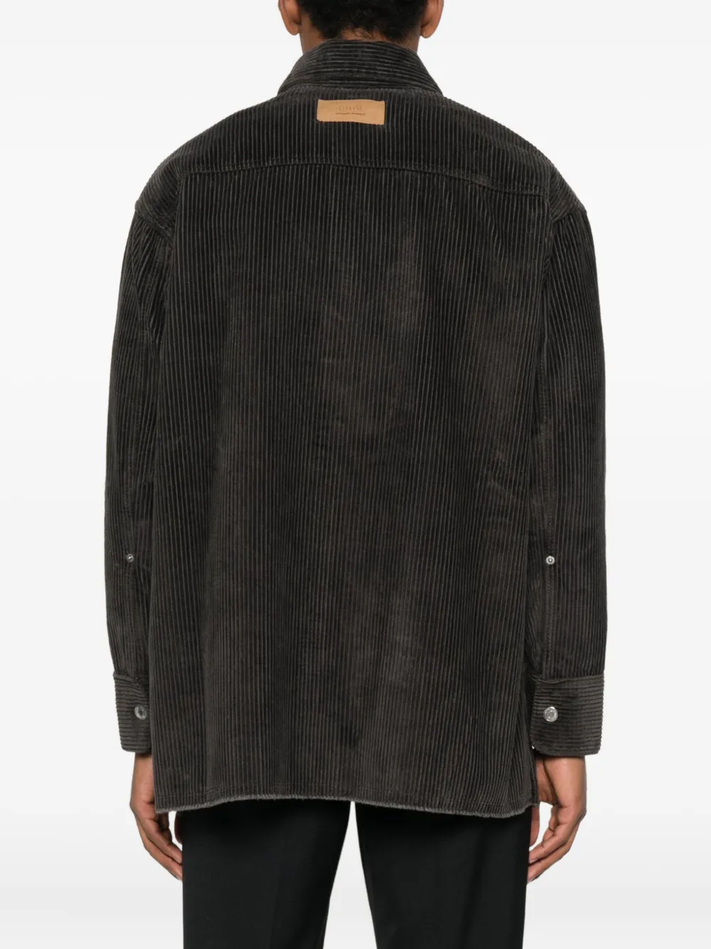 AMI Paris Overhemd met zijsplit Grijs