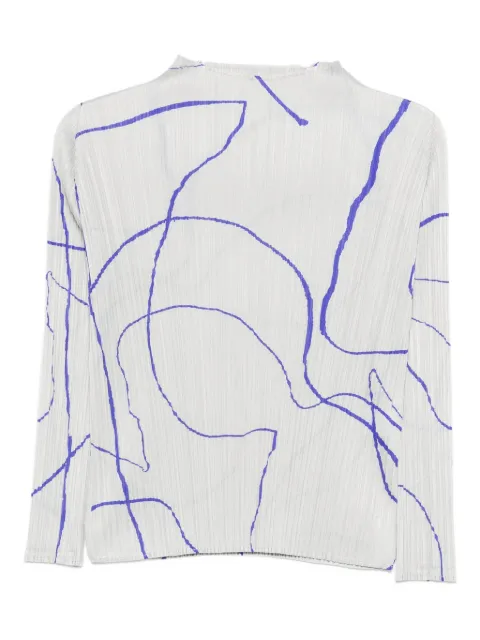 Issey Miyake Pause graphic blouse