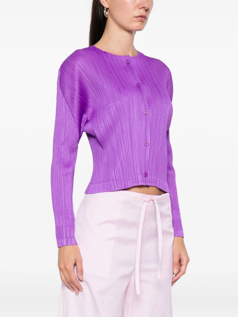 Issey Miyake Wollen vest Paars