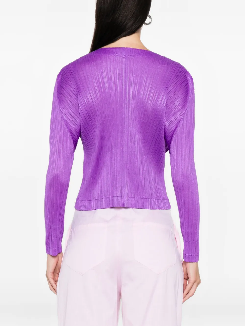 Issey Miyake Wollen vest Paars