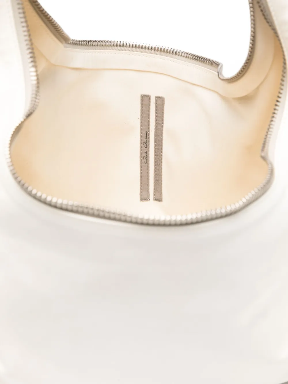 Rick Owens Cropped Gemini Shoulder Bag In White