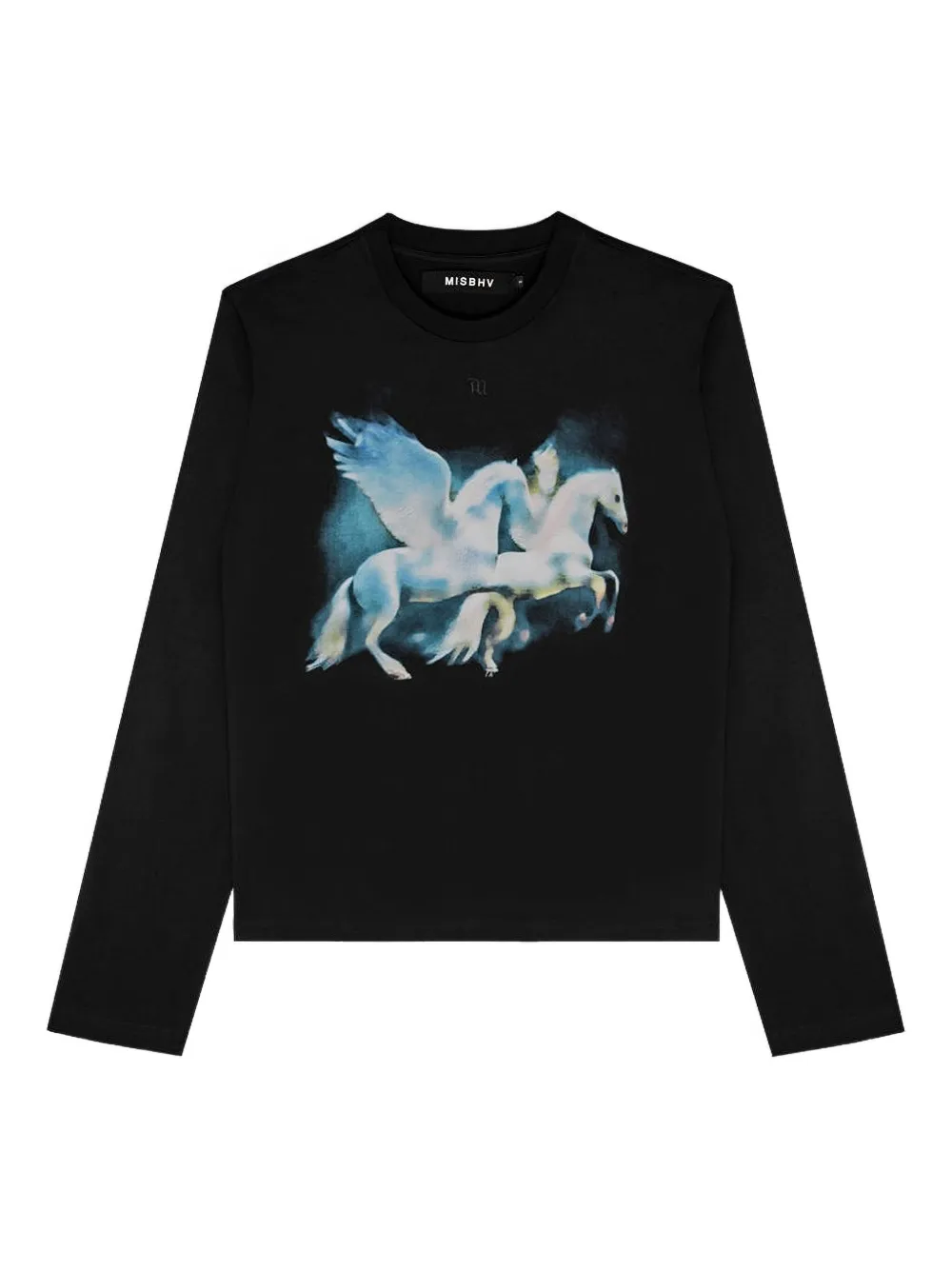 MISBHV graphic embroidered horses sweater | Black | Image 1