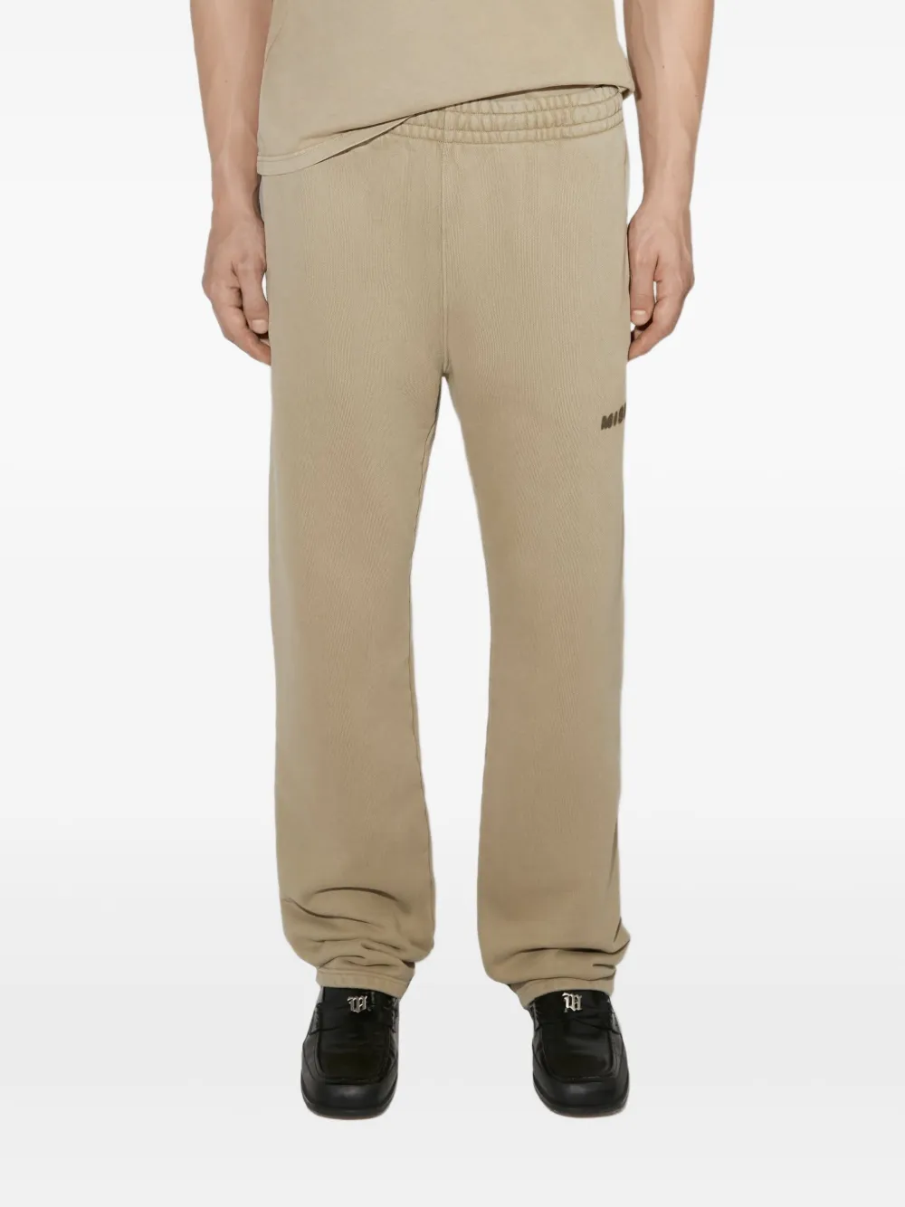 MISBHV elasticated graphic community sweatpants | Neutrals | Image 1