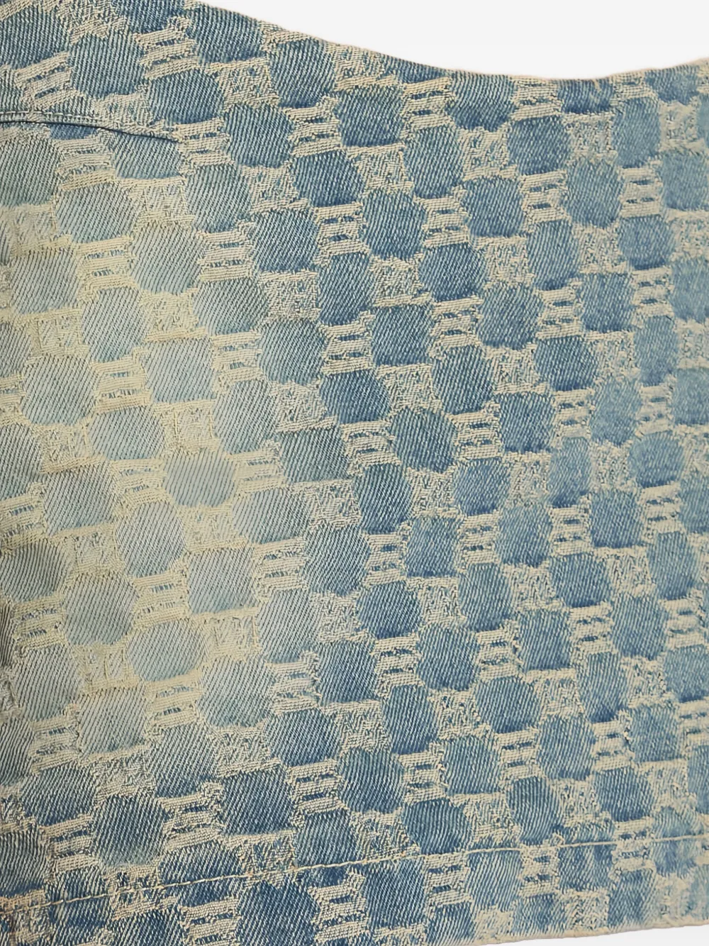 MISBHV Mini-rok met monogram-patroon Blauw