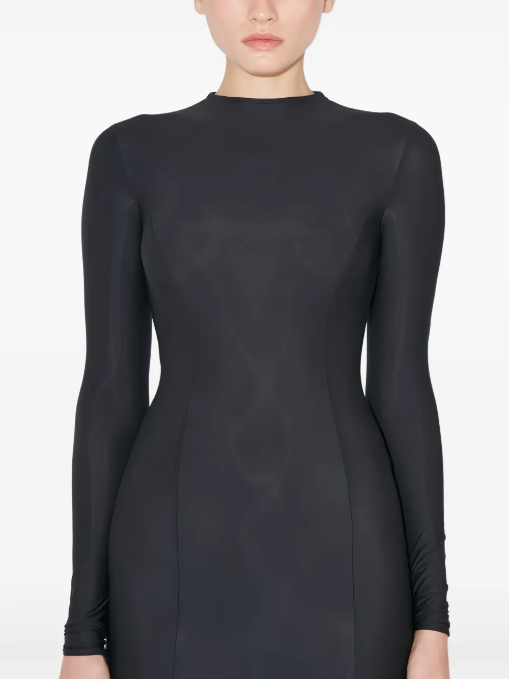 Misbhv Flared Goth Maxi Dress In Black