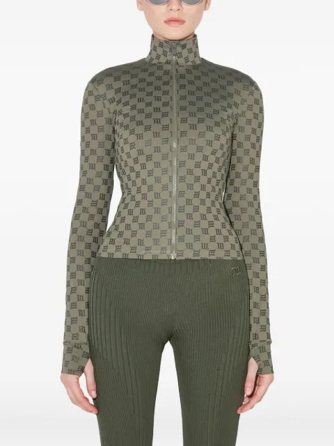 MISBHV pull zippé à motif monogrammé