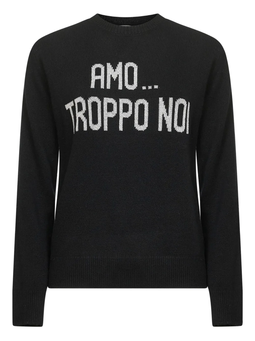 MC2 Saint Barth jacquard embroidery sweater - Nero