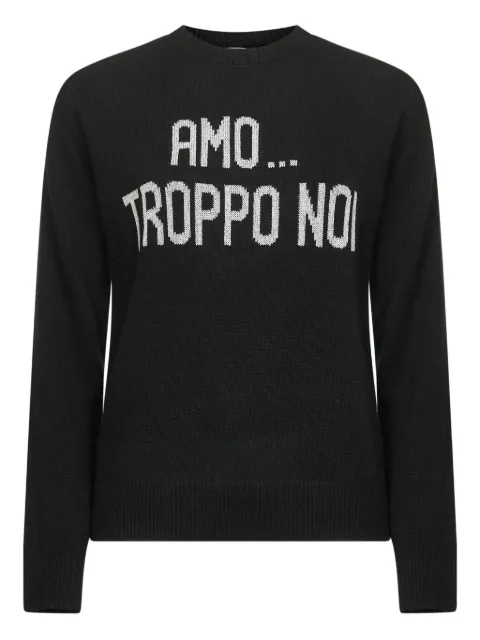 MC2 Saint Barth sweater i jacquard med broderi