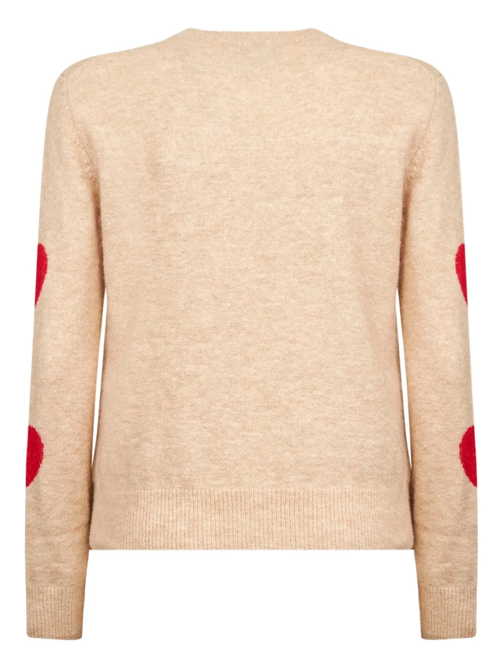 Mc2 Saint Barth Beige Alpaca Blend New Queen Embroidered Sweater In Neutral