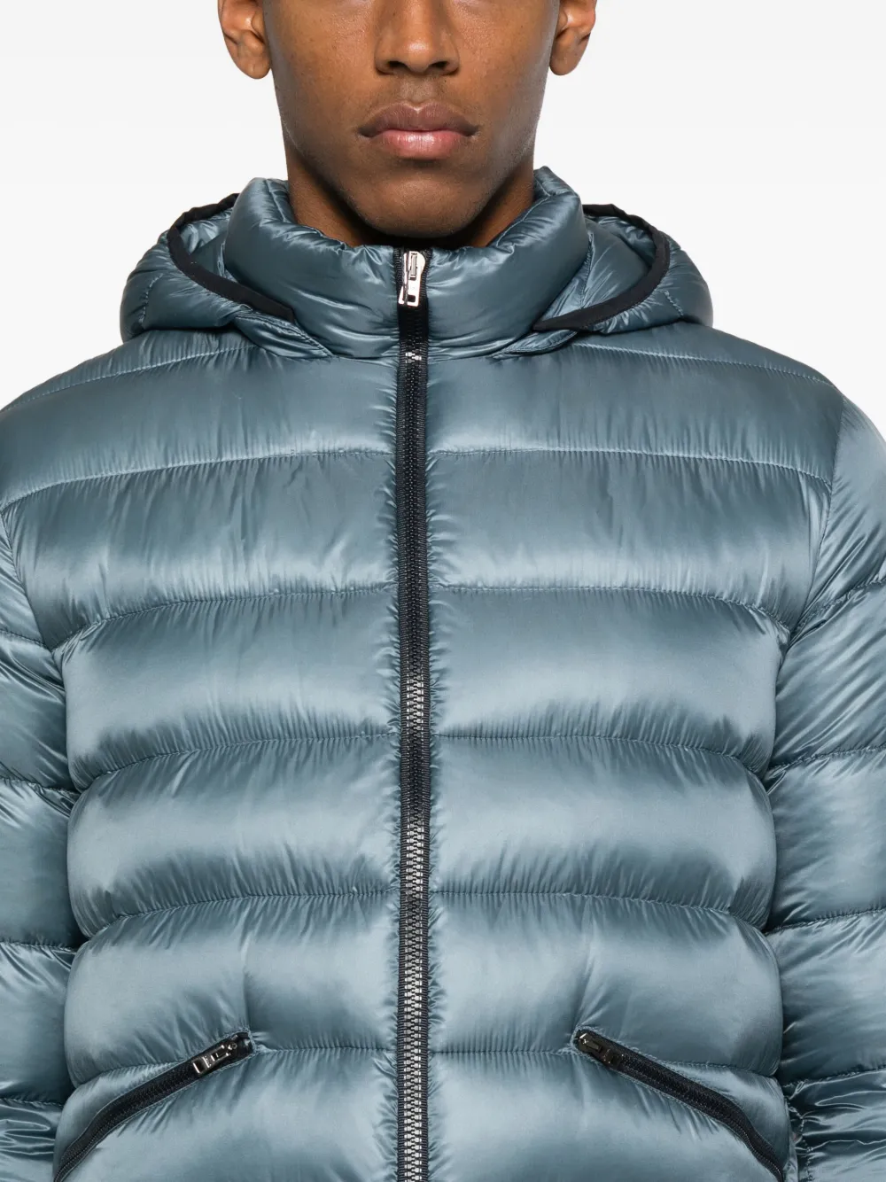 Herno Gewatteerd jack met rits Blauw