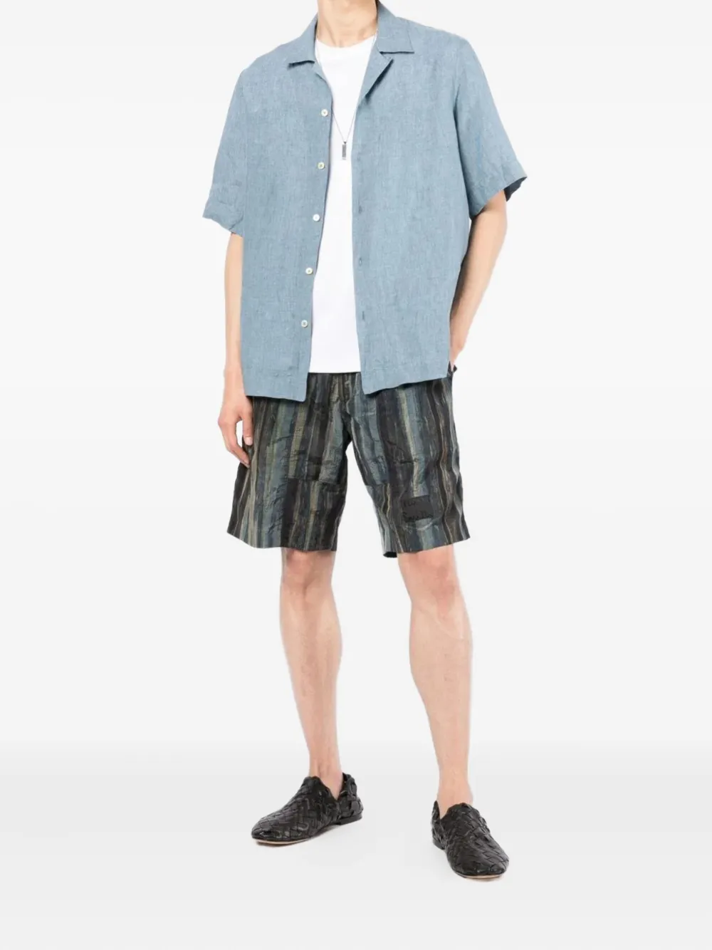 Paul Smith short rayé à taille ceinturée | Shorts habillés | Image 2