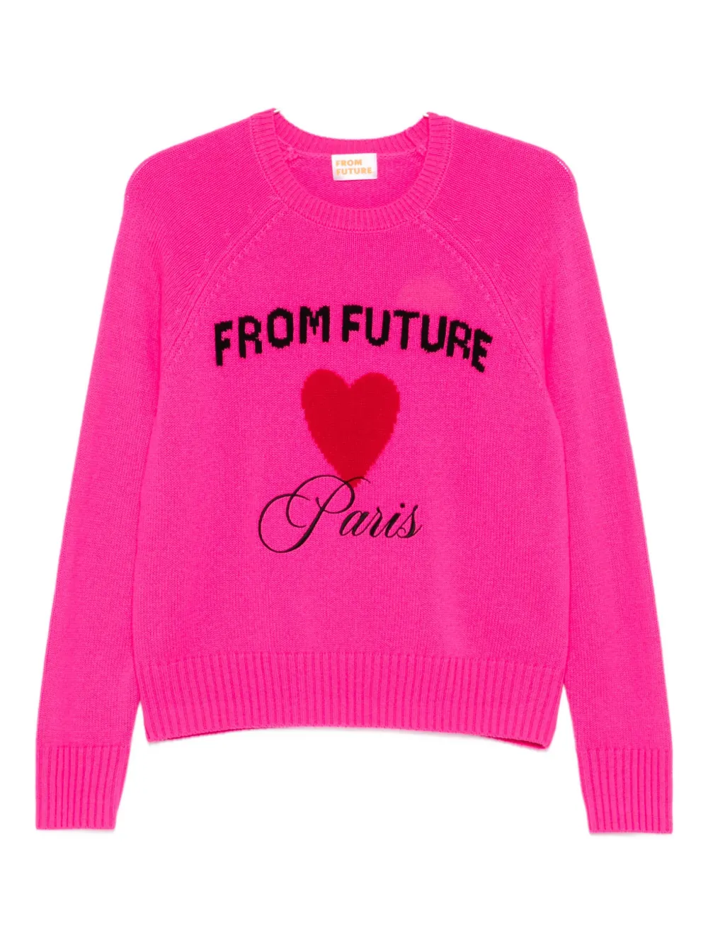 From Future Heart-motif Sweater In Pink