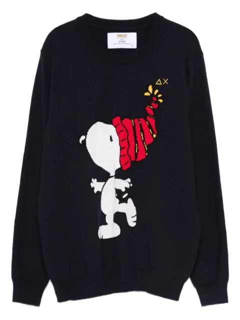 SUN68 KIDS suéter con cuello redondo en colaboración con Peanuts