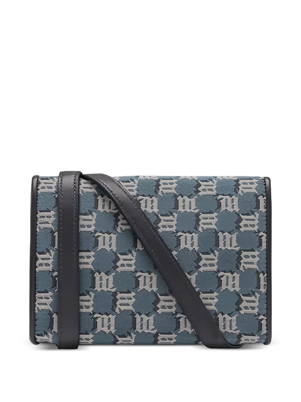 MISBHV Pouch per smartphone con monogramma jacquard - Blu