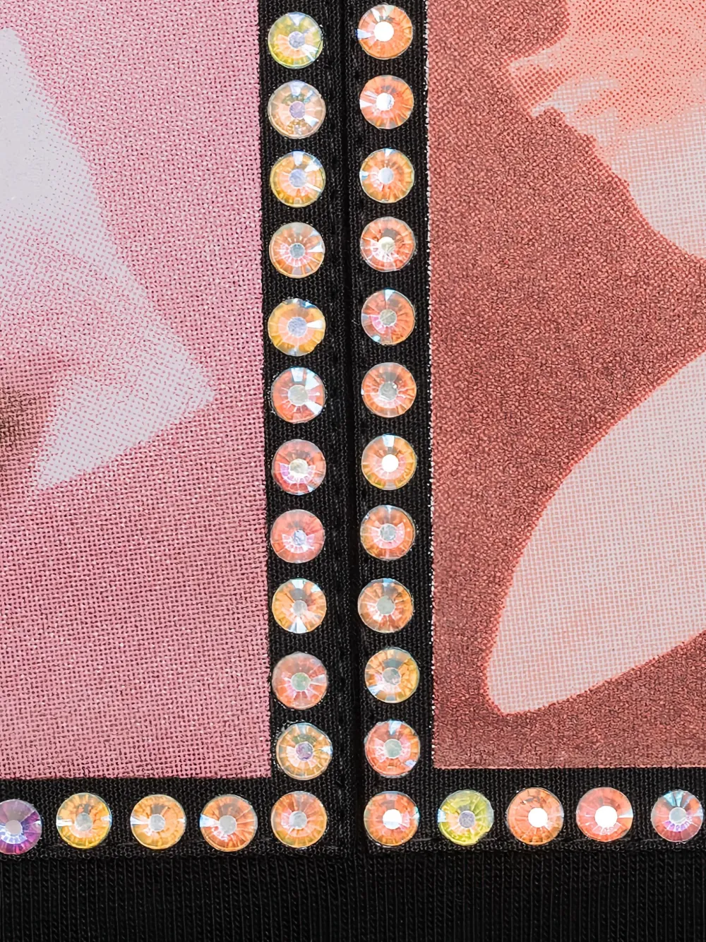 MISBHV x Robert Mapplethorpe T-shirt verfraaid met kristallen en bloemenprint Zwart